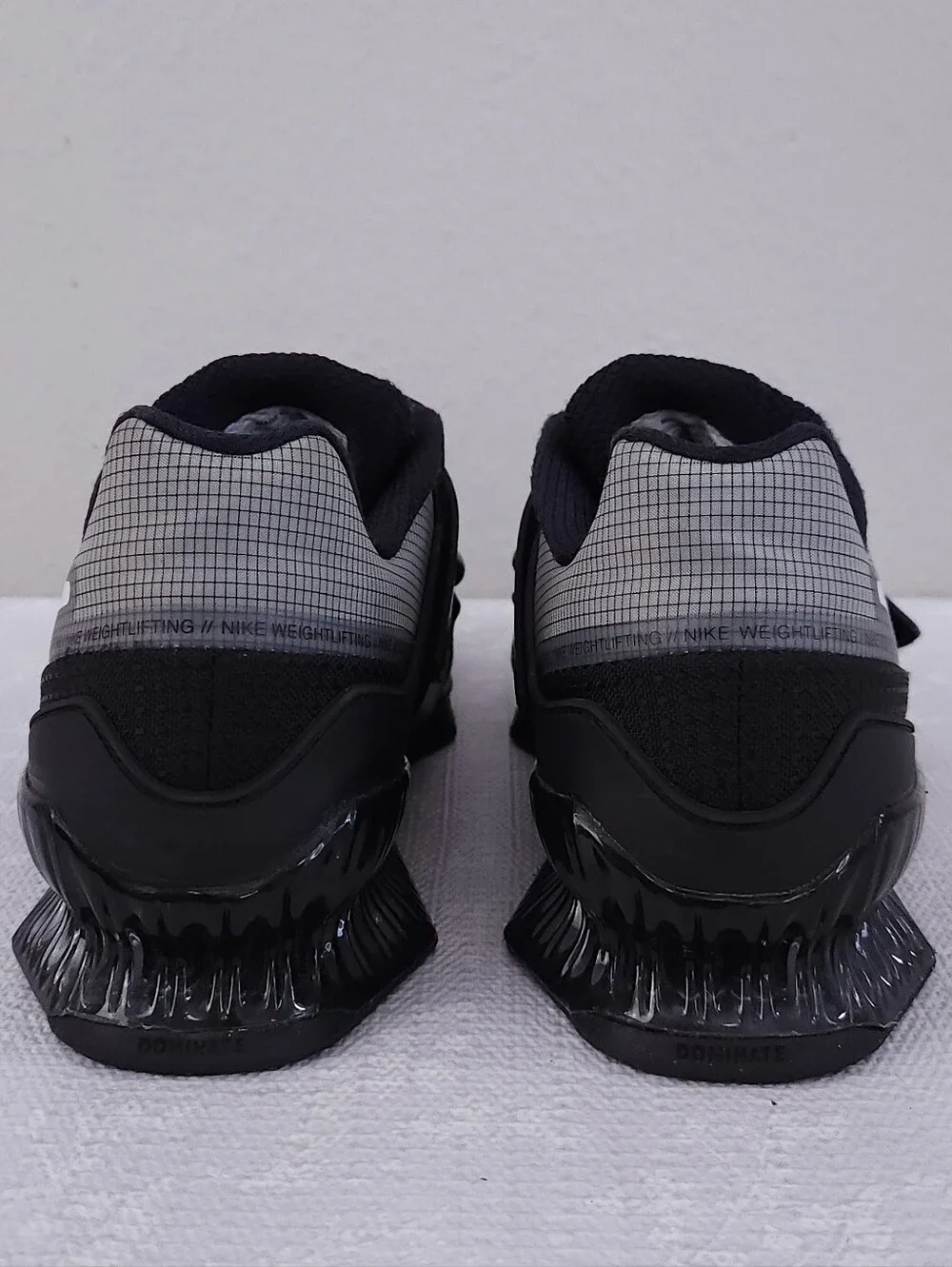 NIKE Romaleos 4 Weightlifting Shoes Black White Men's US 10